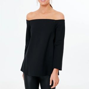Tuckernuck Black Off the Shoulder Tunic (Miranda Tunic) size XS